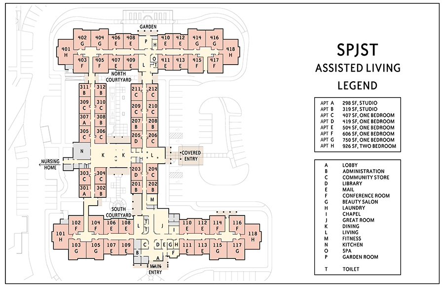 S.P.J.S.T. Assisted Living Floorplan Model